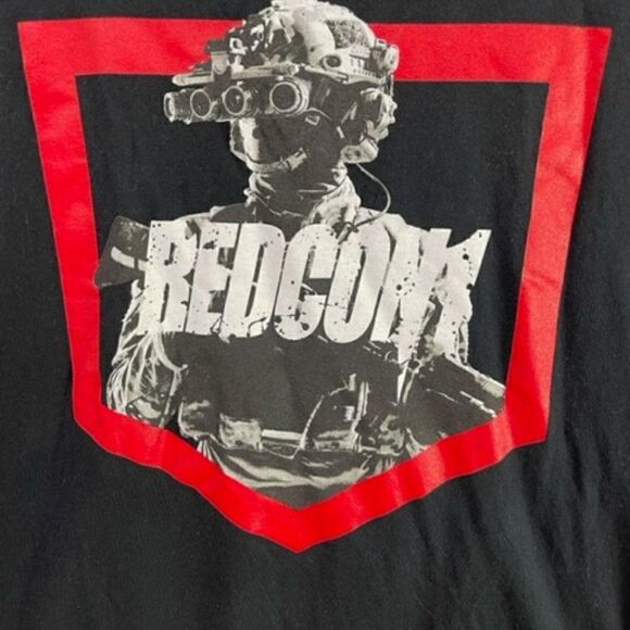 Redcon 1 Black/Red Logo DUAL SIDED PROMO T-Shirt-Men's Size XL Excellent - Appea - Picture 2 of 4